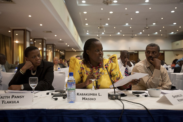 Masiko  at a panelist table.