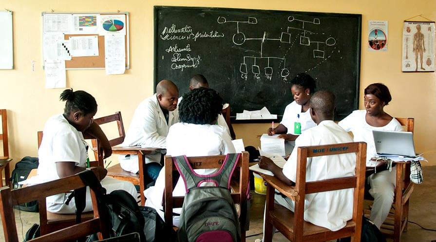 Mental health clinicians in Liberia.