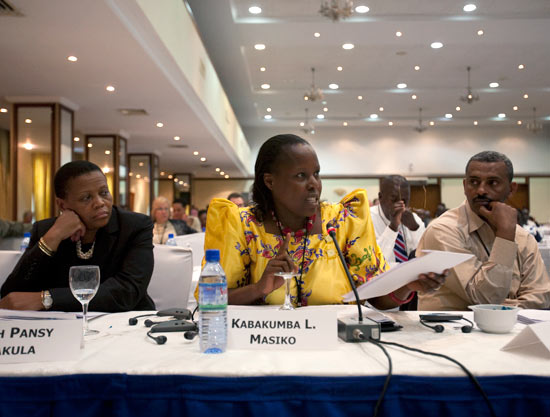 Panelists Kemal, Masiko, and Tlakula